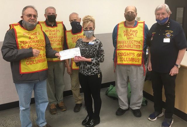 Walmart donates of Knights of Columbus